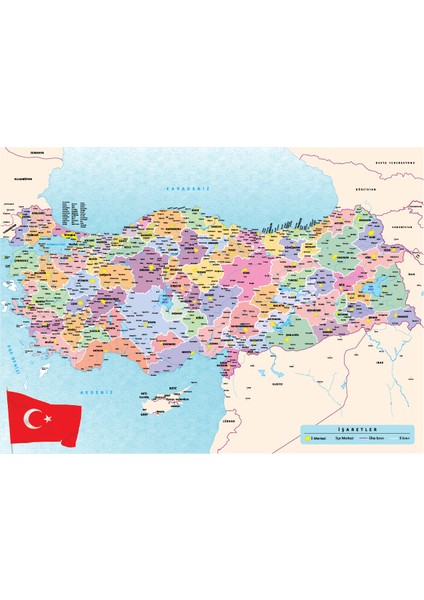 100 Parça - Türkiye Haritası fiyatları
