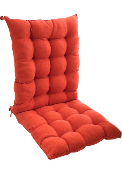 Yemek Sandalyesi Minderi, Polyester Oturma Minderi, Sandalye Matı, Dahili Ped, Turuncu (Yurt Dışından)