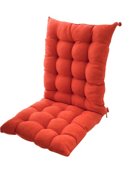 Yemek Sandalyesi Minderi, Polyester Oturma Minderi, Sandalye Matı, Dahili Ped, Turuncu (Yurt Dışından)