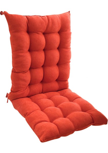 Yemek Sandalyesi Minderi, Polyester Oturma Minderi, Sandalye Matı, Dahili Ped, Turuncu (Yurt Dışından)