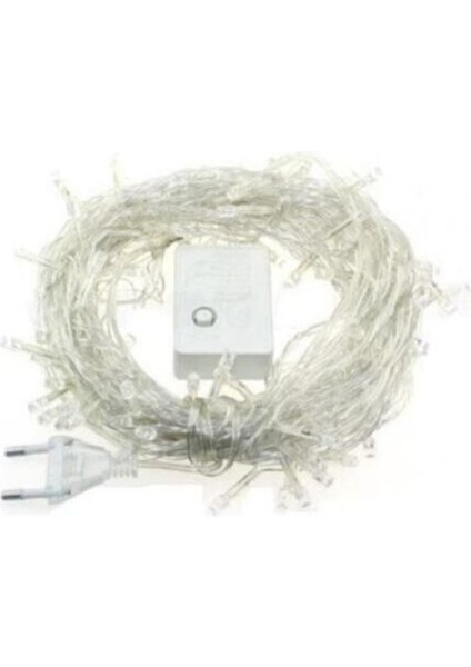 Renkli Işık Zinciri 10 Metre 100 Ledli 8 Fonksiyonlu Fişli Rgb LED Lamba