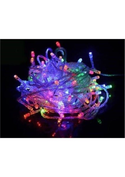 10 Metre 100 LED Çok Renkli Dekor Lambası LED