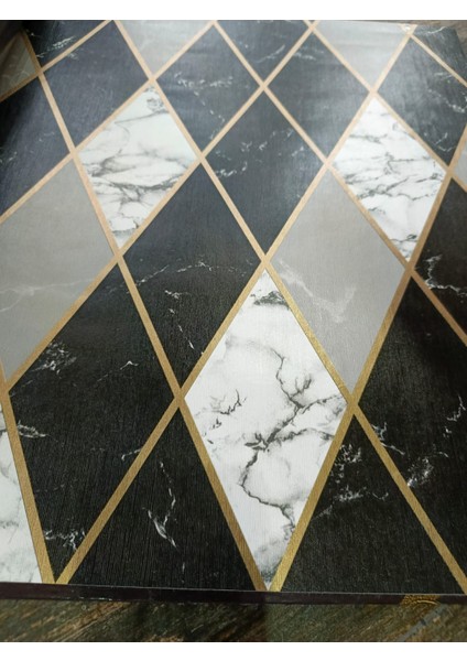 Siyah Fayans Desenli Silinebilir Duvar Kağıdı 5m2 fiyatları