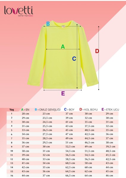 Nar Çiçeği Basic Unisex Çocuk Mevsimlik Sıfır Yaka Uzun Kollu Tişört indirimleri