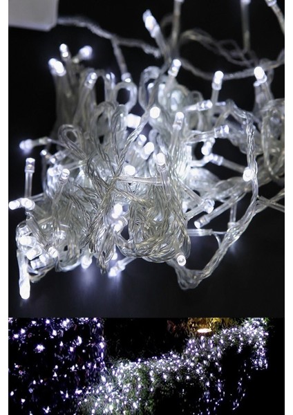100 Ledli LED Işık Beyaz Renk Dekor Lambası