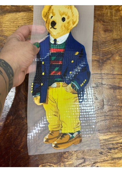 Ceketli Ütü Ile Yapışan Ayı Transfer Baskı Arma Tişört Kot Baskı 31X15 cm fiyatları