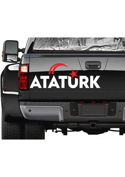Atatürk Ay Yıldız Sticker Araba Oto Motosiklet Karavan Sticker Etiket 00622
