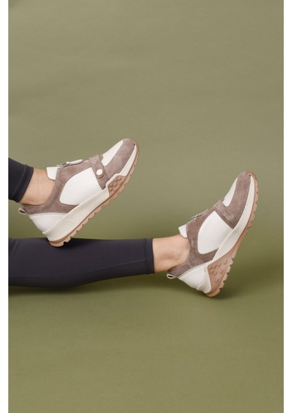 Robigo Kadın Hakiki Deri Bej Spor Ayakkabı modelleri