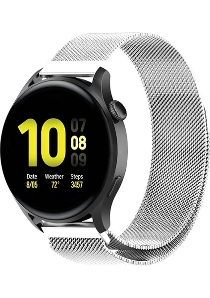 Samsung Galaxy Watch 7 40MM 44MM Uyumlu Saat Kordonu Metal Örgü Hasır Kordon Bileklik