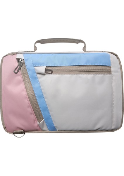Xiaomi Redmi Pad Se 8.7 Inch Tablet Için Omuz Askılı El Tutacaklı Universal Sleeve Taşıma Çantası AL4346 Pembe Mavi Krem