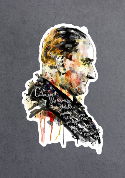 Atatürk ve Cumhuriyet Sticker 00625