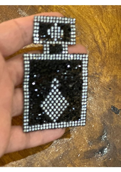Ütü Ile Yapışan Parfüm Şişesi Arma Dikiş Aplike 9x6 cm