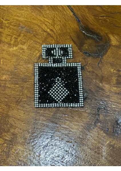 Ütü Ile Yapışan Parfüm Şişesi Arma Dikiş Aplike 9x6 cm