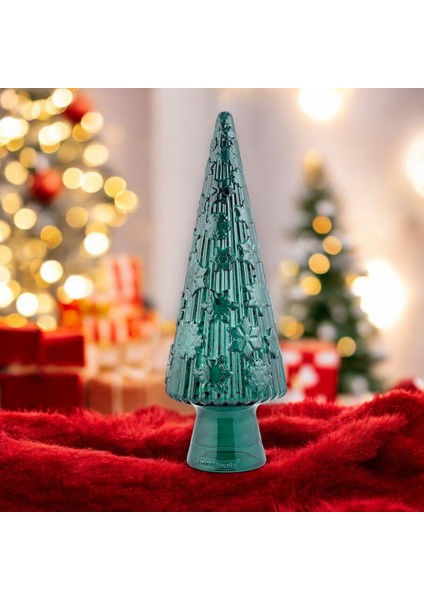 Cam Yılbaşı Ağacı Süsü 43 cm Yeşil fiyatları