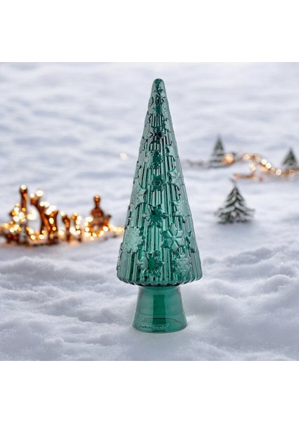 Cam Yılbaşı Ağacı Süsü 43 cm Yeşil modelleri