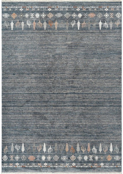 Armonika YT03C Lacivert Multi Antialerjik Yumuşak Dokulu Modern Etnik Halı