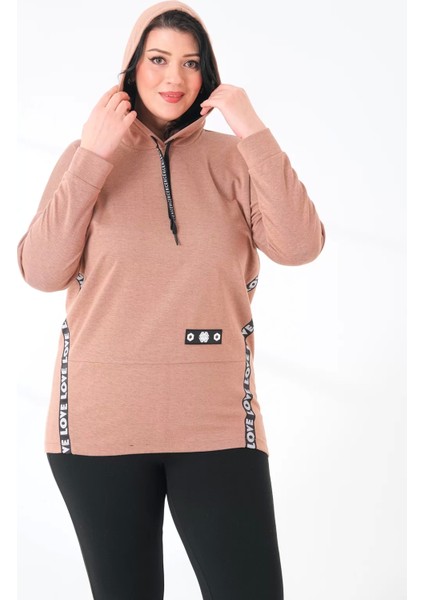 Kapüşonlu Büyük Beden Sweatshirt modelleri