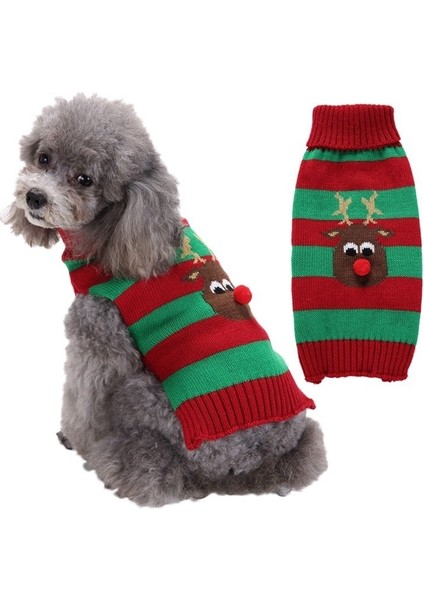 Evcil Hayvan Kazağı, Geyik Desenli Tatil Kıyafetleri (Yurt Dışından)