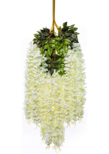 12 Paket (43,2 Ft) Yapay Wisteria Garland Düğün Dekoru (Beyaz) (Yurt Dışından) modelleri