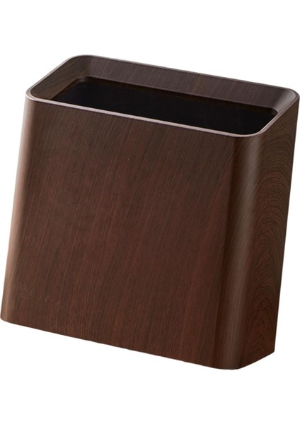 Ahşap Desenli Çöp Kutusu Kapaksız Şık Çok Amaçlı Çöp Kutusu Çöp Kutusu Kahverengi (Yurt Dışından) fırsatları