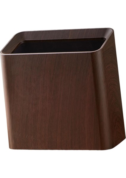 Ahşap Desenli Çöp Kutusu Kapaksız Şık Çok Amaçlı Çöp Kutusu Çöp Kutusu Kahverengi (Yurt Dışından) indirimleri