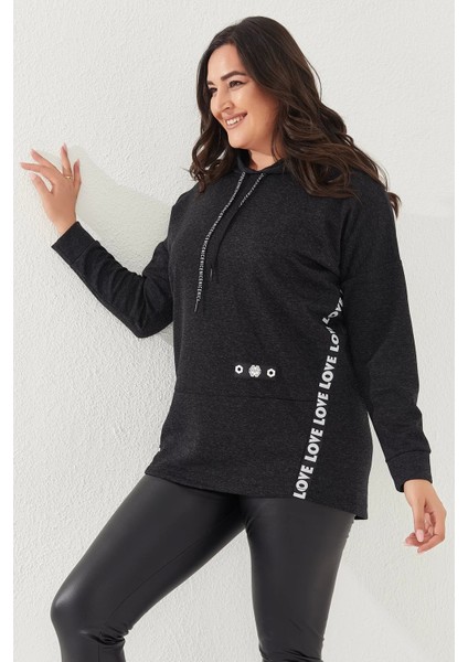 Kapüşonlu Büyük Beden Sweatshirt fırsatları