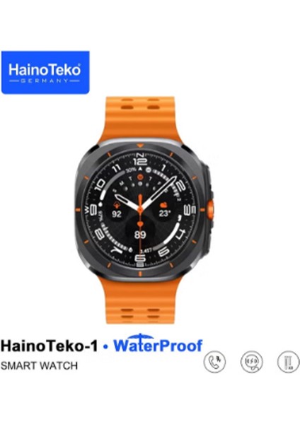 Haino Teko Germany 1 Waterproof Watch 10 Serisi Amoled Ekran Su Geçirmez 3 Kordonlu Akıllı Saat