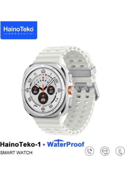 Haino Teko Germany 1 Waterproof Watch 10 Serisi Amoled Ekran Su Geçirmez 3 Kordonlu Akıllı Saat