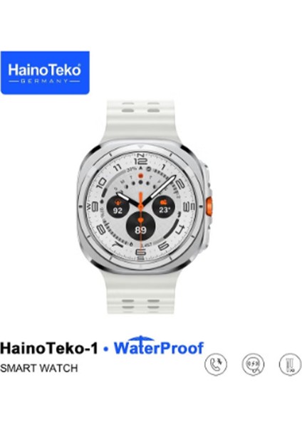 Haino Teko Germany 1 Waterproof Watch 10 Serisi Amoled Ekran Su Geçirmez 3 Kordonlu Akıllı Saat