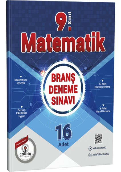 9.sınıf Matematik 16 Branş Deneme Güncel Baskı Özdebir Yayınları