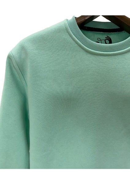 Erkek Bisiklet Yaka Fermuarlı 3 Iplik Şardonlu Sweatshirt fiyatları