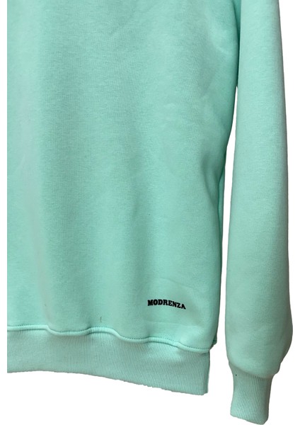 Erkek Bisiklet Yaka Fermuarlı 3 Iplik Şardonlu Sweatshirt modelleri