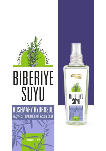 Biberiye Suyu 200 ml Tüm Saç Tipleri İçin Vegan Bitki Özlü Bakım modelleri