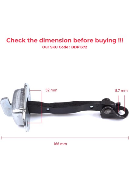 BDP1372 Toyota Rav4 Mk3 XA30 A3 2005-2013 Vanguard A3 6862042020 Için Ön Sağ Veya Sol Kapı Gergisi modelleri