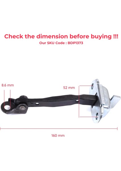 BDP1373 Toyota Rav4 Mk3 XA30 A3 2005-2013 Vanguard A3 6864042030 Için Arka Sağ Veya Sol Kapı Gergisi modelleri