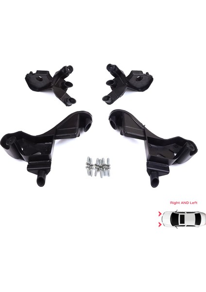 BHL574 Citroen C4 Mk2 B7 Nc 2009-2018 Ds4 Mk1 Nx 2010-2015 6212H1 Için Sağ Sol Ön Far Ayak Tamir Seti