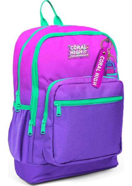 Coral High Pembe Mor Renk Geçişli 3’lü Okul Çanta Seti fırsatları