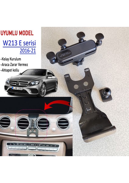 W213 Telefon Tutucu - W213 Özel Aparatlı Telefon Tutucu