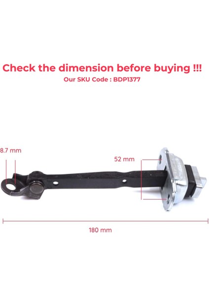 BDP1377 Toyota Prius Mk3 W3 XW30 ZW30 2009-2015 6861047021 Için Ön Sağ Veya Sol Kapı Gergisi
