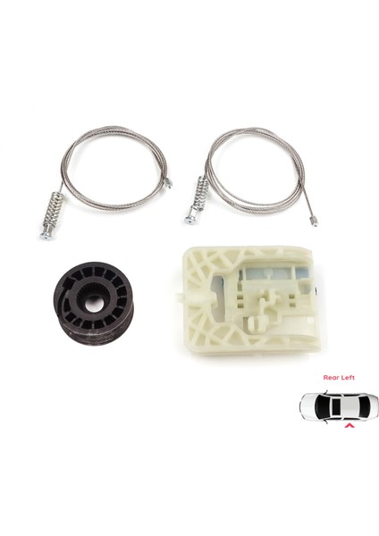 BWR5505 Fiat Egea Tipo Mk2 356 357 2015-ON 4/5 Kapı Için Elektrikli Sol Arka Kapı Cam Kriko Tamir Seti fiyatları