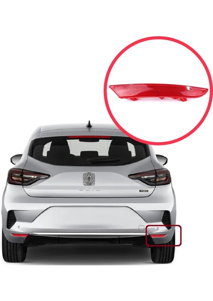 BSP1171-2 Renault Clio Mk5 Bf B7 2019-ON 265602442R Için Sağ Arka Tampon Reflektörü modelleri