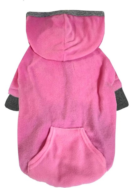 Pink Basic Polar Orta-Büyük Irk Köpek Sweatshirtü