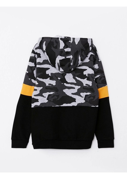 Lcw Kids Gri Kapüşonlu Baskılı Uzun Kollu Erkek Çocuk Sweatshirt fiyatları