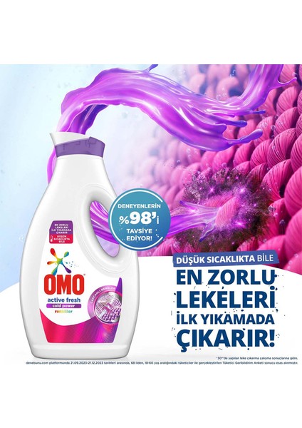 Sıvı Deterjan 1690 Mlx3 Active Fresh Beyazlar + Renkiler + Siyahlar