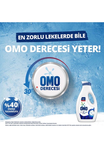 Active Oxygen Etkisi Sıvı Çamaşır Deterjanı Beyazlar İçin Leke Çıkarıcı 1690 ml x2