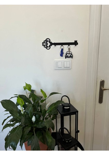 Metal Lazer Kesim Dekoratif Osmanlı Anahtar Desenli Anahtarlık Duvar Askılığı fiyatları