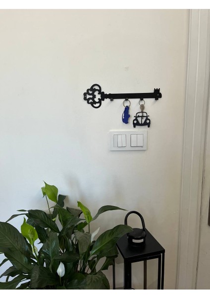 Metal Lazer Kesim Dekoratif Osmanlı Anahtar Desenli Anahtarlık Duvar Askılığı modelleri