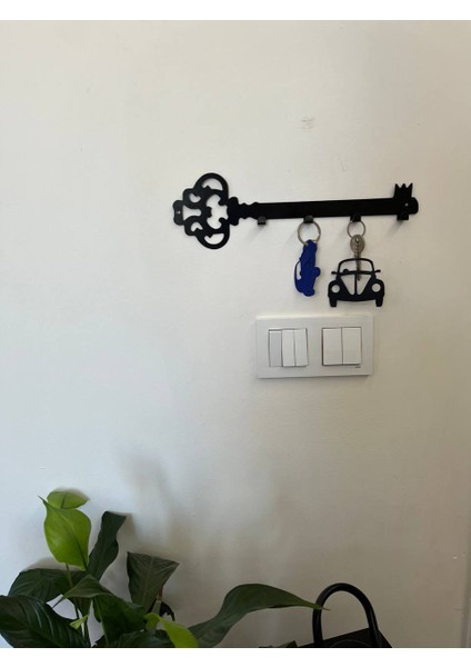 Metal Lazer Kesim Dekoratif Osmanlı Anahtar Desenli Anahtarlık Duvar Askılığı fırsatları