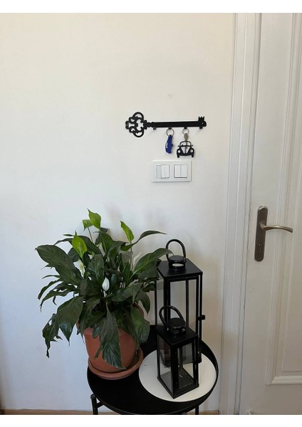 Metal Lazer Kesim Dekoratif Osmanlı Anahtar Desenli Anahtarlık Duvar Askılığı indirimleri