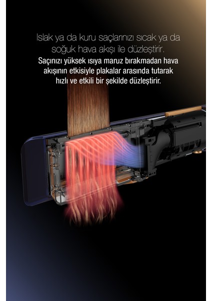 Jolie Hs 1500 Saç Düzleştirici Mavi